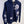 Load image into Gallery viewer, Navy Blue 3D Skulls Zip Up Hoodie
