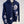 Load image into Gallery viewer, Navy Blue 3D Skulls Zip Up Hoodie
