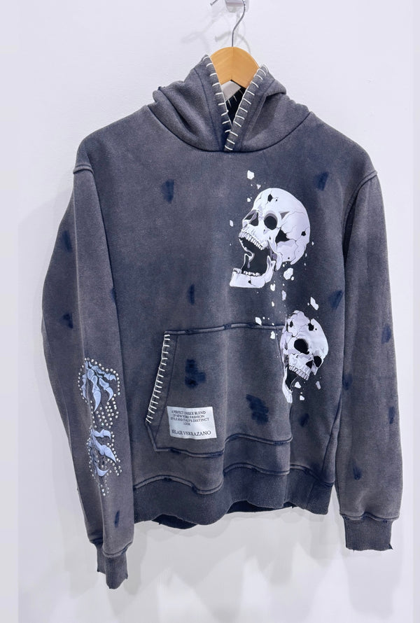 Vintage 3D Skull Stitch Pullover Hoodie (Special Edition)