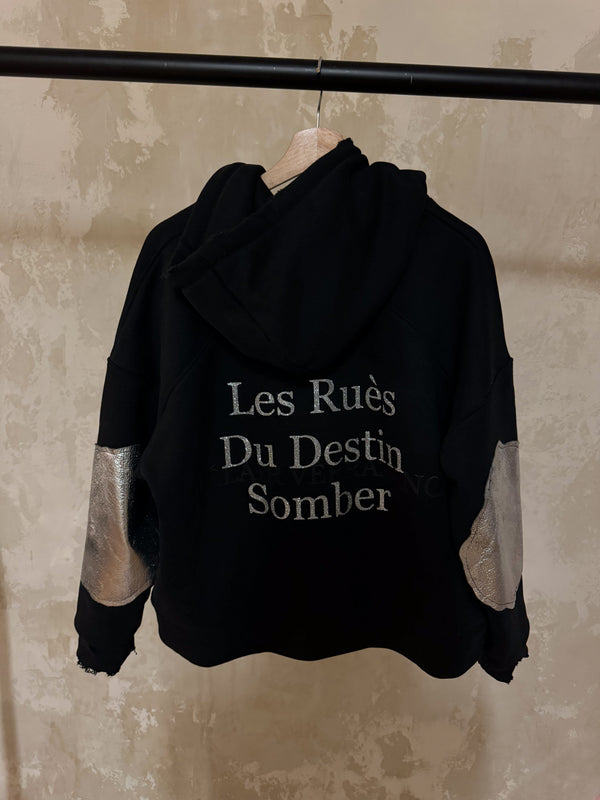 Nocturne Phantom (Leather Patch) Zip Up Hoodie